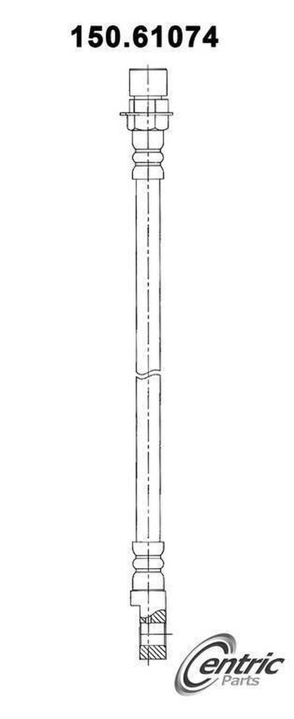 Centric Brake Hydraulic Hose for 1994-1998 Ford Mustang 150.61074
