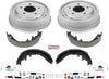 KOE15312DK Autospecialty Rear Replacement Brake Kit-Oe Brake Drums & Ceramic Brake Pads