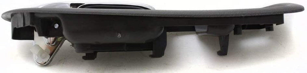 Interior Door Handle Set Compatible with 1994-1997 Honda Accord Gray Bezel with Chrome Lever Coupe Front, Driver and Passenger Side