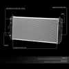 OEM-RA-2853 Factory Style Aluminum Cooling Radiator Compatible with 06-11 Cadillac Dts/Lucerne AT/MT, 30-1/2" W X 14-7/8" H X 1-1/4" D, 1-5/16" Inlet, 1-5/16" Outlet