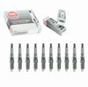 10 Pc NGK V-Power Spark Plugs Compatible with Ford F-450 Super Duty 6.8L V10 1999-2004