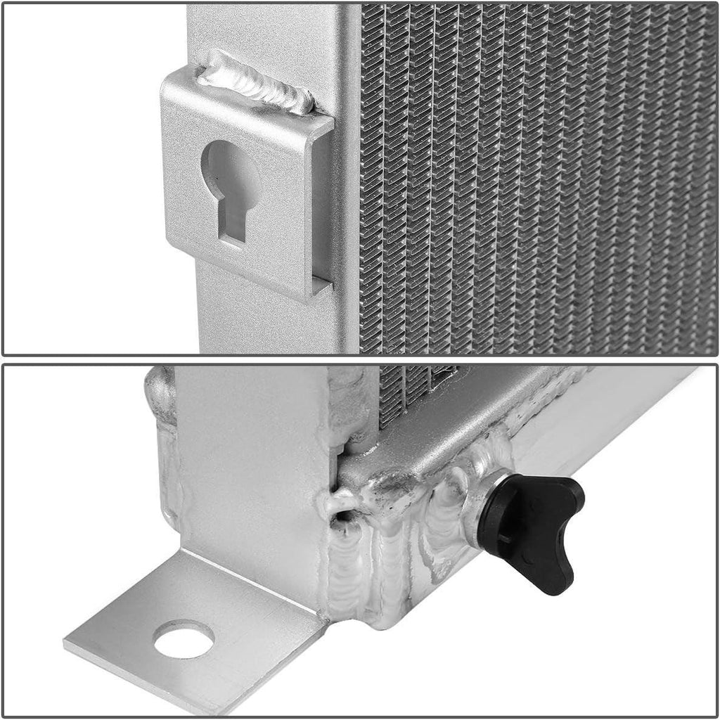 RA-FORDTSB42-3 3-Row Full Aluminum Racing Radiator 23.75" X 26.5" X 3.25" [Compatible with 1942-1948 Passenger Cars (Chevy Conversion) /]