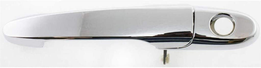 For Pontiac Solstice Exterior Door Handle Front or Rear, Passenger Side Chrome (2006-2009) | with Key Hole | Trim: All Submodels | GM1311167 | 25869322