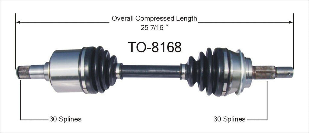 TO-8168 CV Axle Shaft