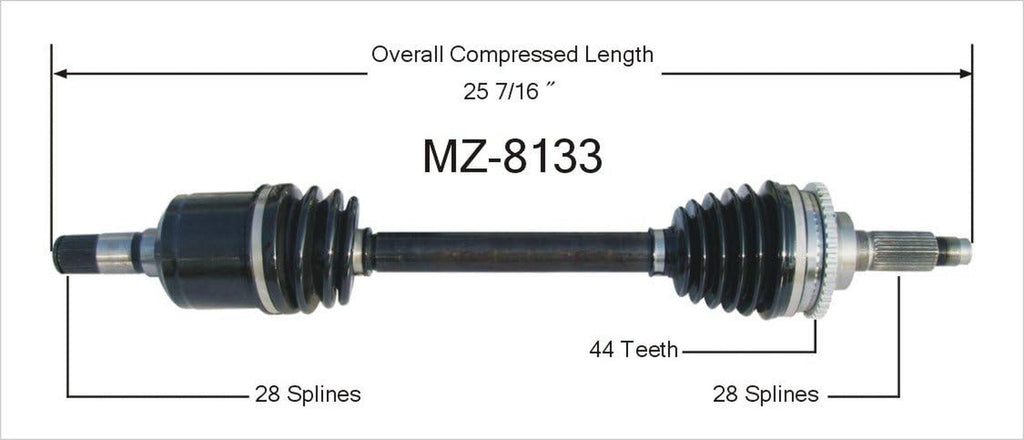 MZ-8133 CV Axle Shaft