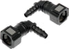Dorman 800-186 Quick Connector 5/16 In.S to 6Mm Nylon 90, 2 Pack, Black