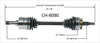 CH-8080 CV Axle Shaft