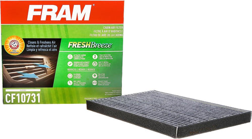Fresh Breeze Cabin Air Filter with Arm & Hammer Baking Soda, CF10731 for Select Suzuki Vehicles , White