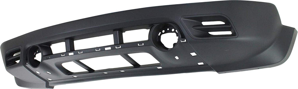 Evan-Fischer Front Bumper Cover Compatible with 2011-2017 Jeep Patriot Lower Textured with Mldg Hole (For Chrome Trim) and Fog Lgt Holes - CAPA