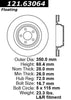 Centric Rear Disc Brake Rotor for Charger, 300, Challenger, Magnum (121.63064)