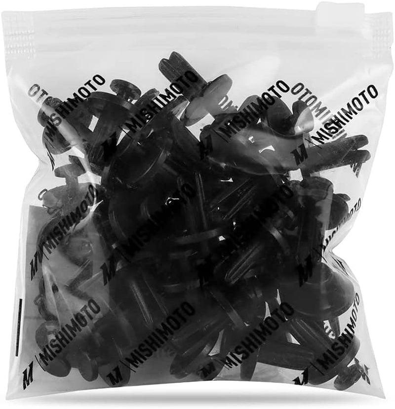 Push Rivet Trim Clips, (25/64” Hole, 13/16” Head Diameter, 33/64” Stem Length), 40 Pieces