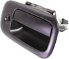 for Chevy Express 2500 Exterior Door Handle Front Passenger Side Smooth Black 2003-2009 | with Key Hole| Trim: Base/Ls