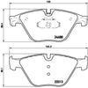 Brembo Front Disc Brake Pad Set for BMW (P06074)