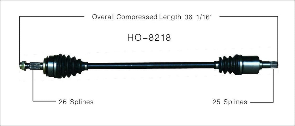 HO-8218 CV Axle Shaft