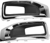Front Fog Lamp Molding Compatible with 2015-2020 GMC Yukon, GMC Yukon XL Set of 2 Passenger and Driver Side Primed with Chrome Bezel