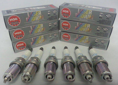 6- NGK SILZKR6B11 SPARK PLUG LASER IRIDIUM POWER SET (6215) Fits Genesis