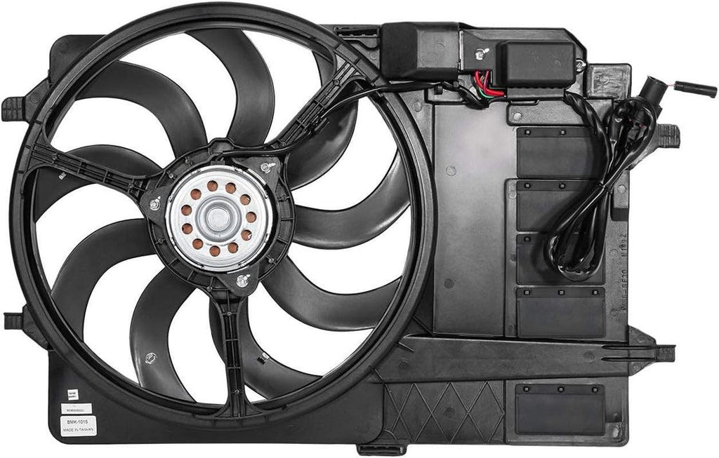 OEM-RF-0001 Factory Style Radiator Cooling Fan Assembly Cooling Efficiency Improved Direct Replacement [Compatible with 02-03 Mini Cooper]