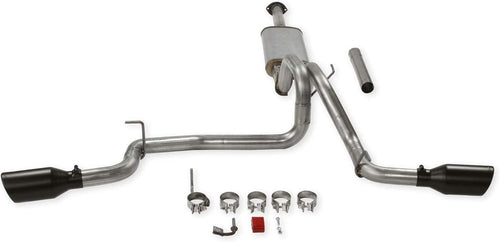 717918 Flowfx Cat-Back Exhaust System Dual Dual Out Rear Exit Incl. 2.5 In. Tubing/4.5 In. round Black Tip 409 Stainless Steel Flowfx Cat-Back Exhaust System