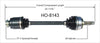 HO-8143 CV Axle Shaft