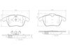 Brembo Front Disc Brake Pad Set for Jaguar (P36022N)