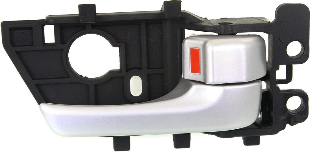 Front or Rear Interior Door Handle Compatible with 2010-2013 Kia Forte/Forte Koup Painted Silver, Plastic, Set of 2, Driver and Passenger Side