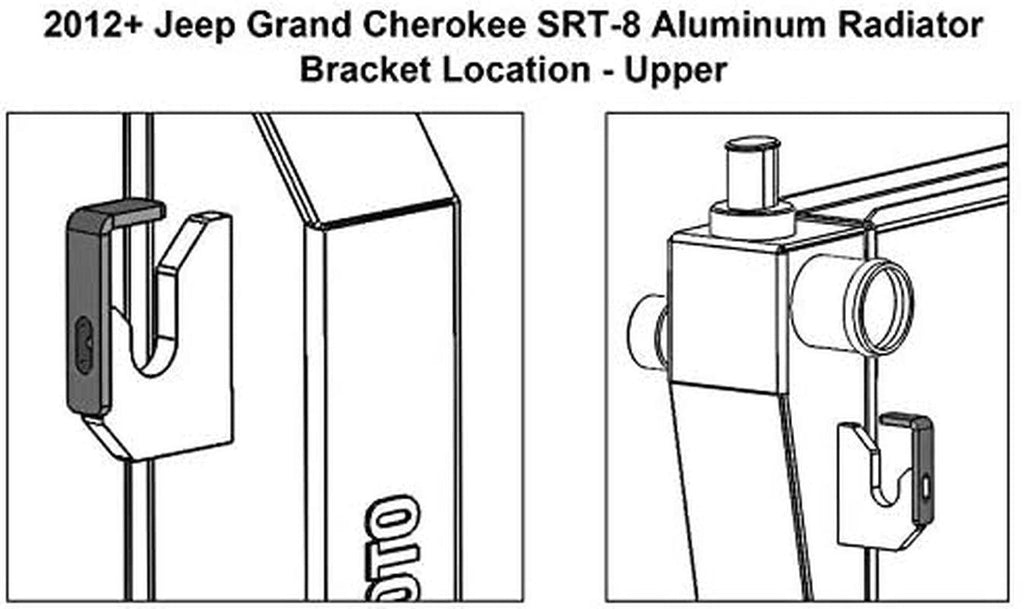 MMRAD-WK2-12 Performance Aluminum Radiator Compatible with Jeep Grand Cherokee SRT-8, 2012+