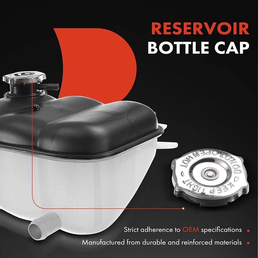A-Premium Engine Coolant Overflow Recovery Reservoir Tank [With Cap] Compatible with Dodge Ram 1500 2002 2003 [3.7L 4.7L], Ram 1500 & Ram 2500 & Ram 3500 2003 [5.7L], Replace# 5072602AA, 5072602AB
