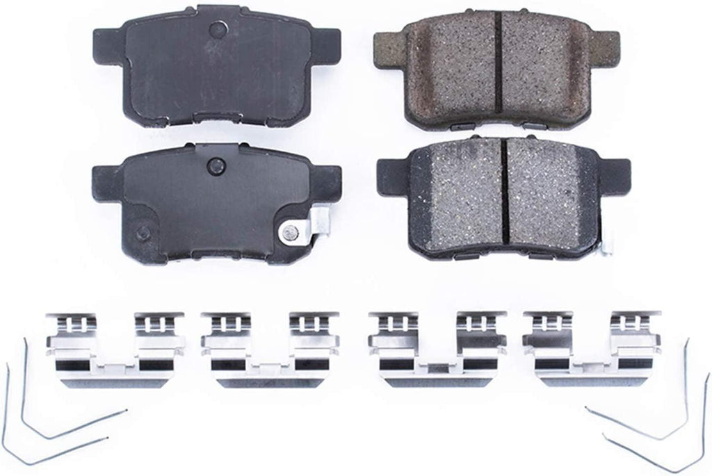 17-1451, Z17 Rear Ceramic Brake Pads with Hardware