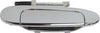 Aftermarket Rear Exterior Door Handle Compatible with 2000-2005 Toyota Echo All Chrome, Set of 2, Driver and Passenger Side