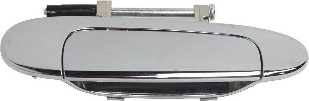 Aftermarket Rear Exterior Door Handle Compatible with 2000-2005 Toyota Echo All Chrome, Set of 2, Driver and Passenger Side