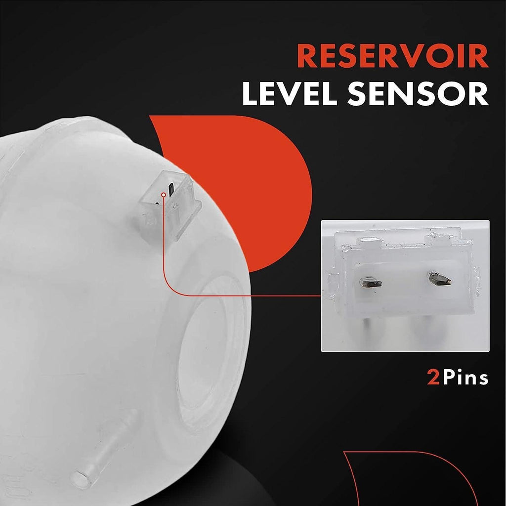 A-Premium Engine Coolant Overflow Recovery Reservoir Tank Compatible with VW Cabrio 1995-2002, Corrado 1990-1992, Golf 1989-1999, Jetta 1989-1998, Passat 1990-1997, Replace # 1H0121407A