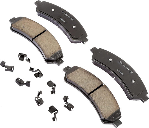 Gold 17D726CHF1 Semi-Metallic Front Disc Brake Pad Kit with Springs (Enhanced Performance Police)