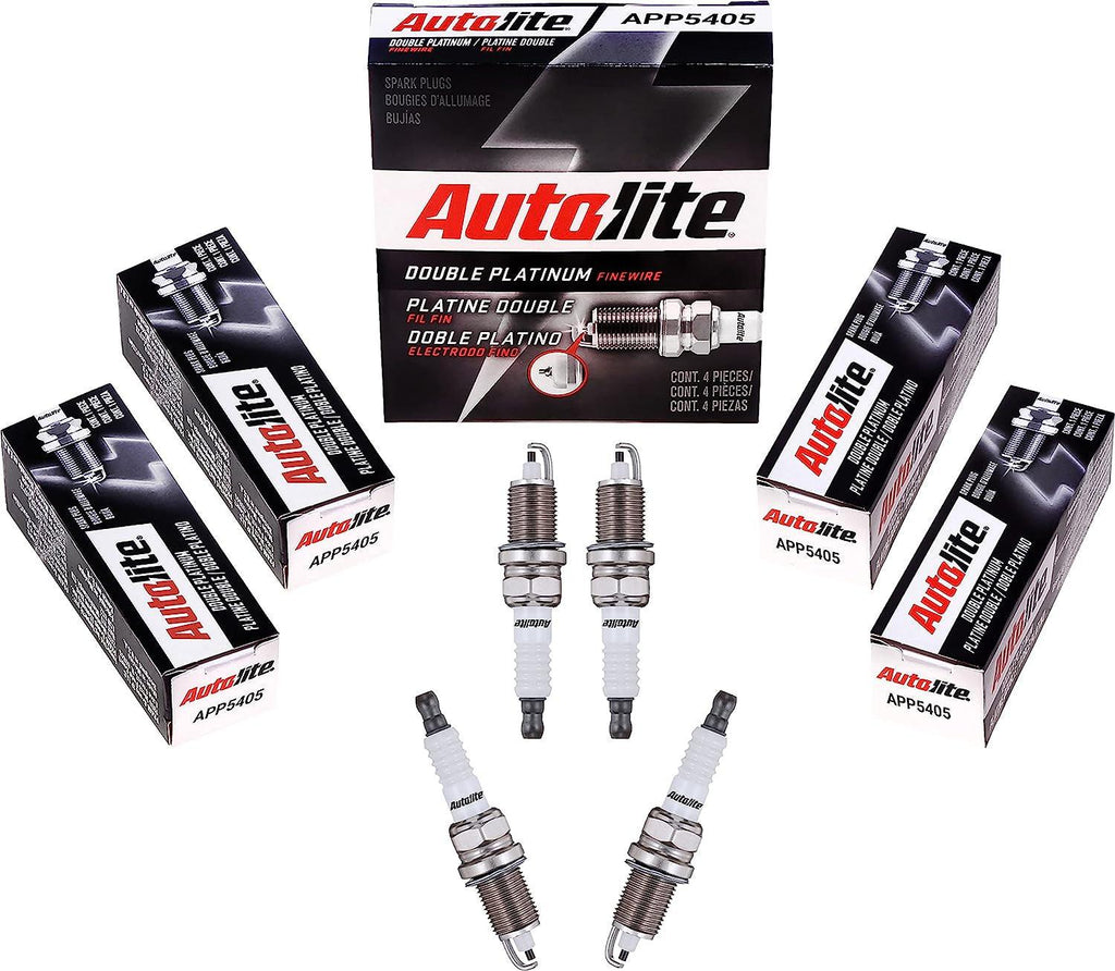 APP5405 Double Platinum Automotive Replacement Spark Plugs (4 Pack)
