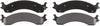 PGD821M Professional Grade Semi-Metallic Disc Brake Pad Set