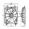 TYC 600820 Engine Cooling Fan Assembly for 07-09 Honda CR-V