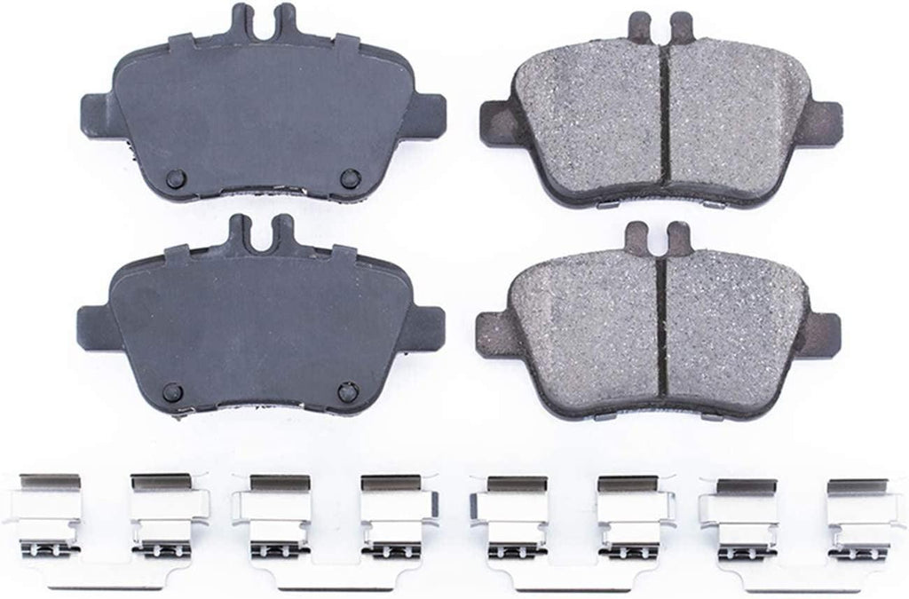 17-1646, Z17 Rear Ceramic Brake Pads with Hardware