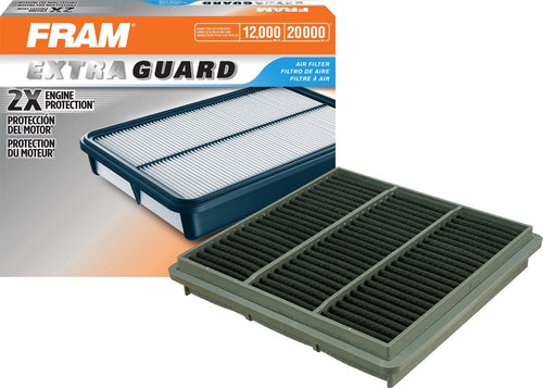 FRAM Extra Guard Engine Air Filter Replacement, Easy Install W/ Advanced Engine Protection and Optimal Performance, CA7142 for Select Dodge and Mitsubishi Vehicles