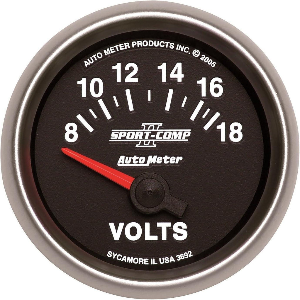 3692 Sport-Comp II 2-1/16" 8-18V Short Sweep Electric Voltmeter