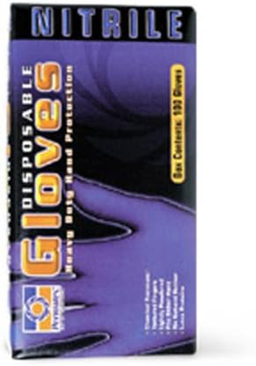 Permatex 09194 Nitrile Disposable Gloves, One Size Fits All, 50-Count Box