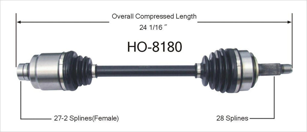 HO-8180 CV Axle Shaft