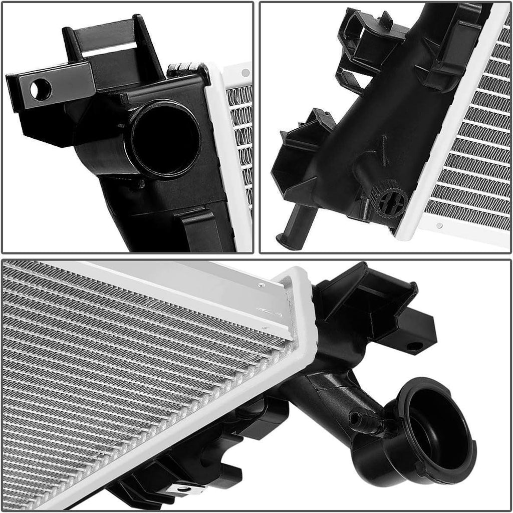 OEM-RA-13064 OE Style Aluminum Cooling Radiator Replacement Compatible with 08-16 Grand Caravan/Town & Country, 24-1/16" W X 20-11/16" H X 1-1/4" D, 1-1/2" Inlet, 1-1/2" Outlet