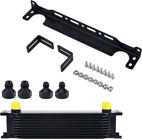16 Row Oil Cooler Bundle with 330Mm Oil Cooler Mounting Bracket Kit