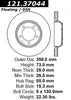 Centric Rear Disc Brake Rotor for Cayenne, Q7, Touareg (121.37044)