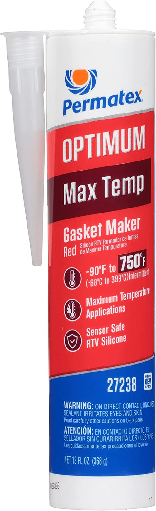 Permatex Optimum Red High Temperature Gasket Maker 13 Oz