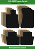 Lloyd Luxe Front & Rear Row Carpet Mats for 2020-2022 Toyota Corolla