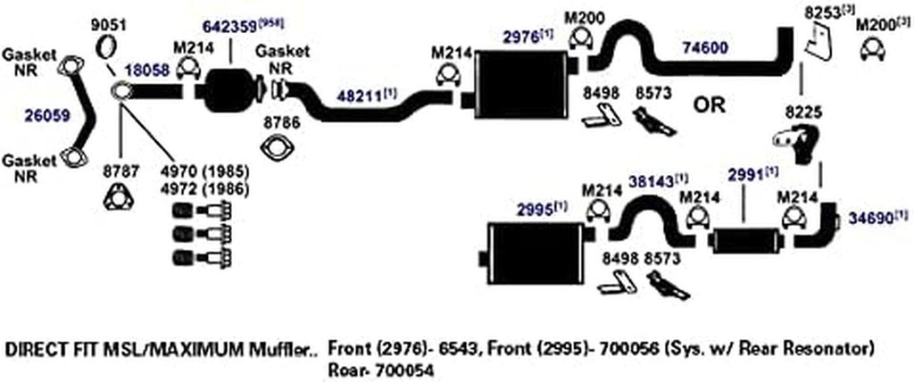 4972 Exhaust Bolt/Spring