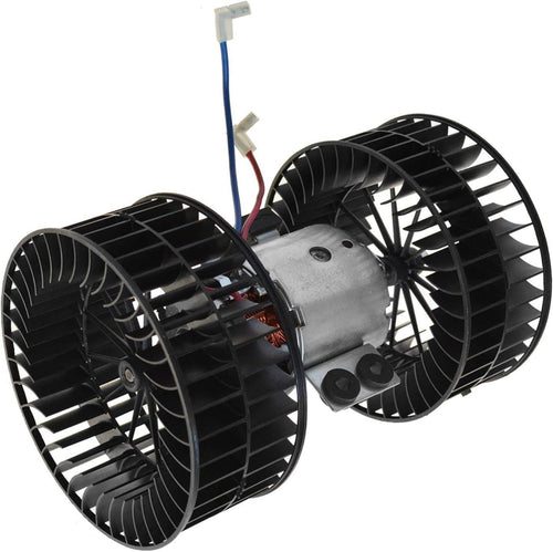 Heater Blower Motor & Dual Fan Cages Front Compatible with 95-01 BMW 740I 740Il 750Il