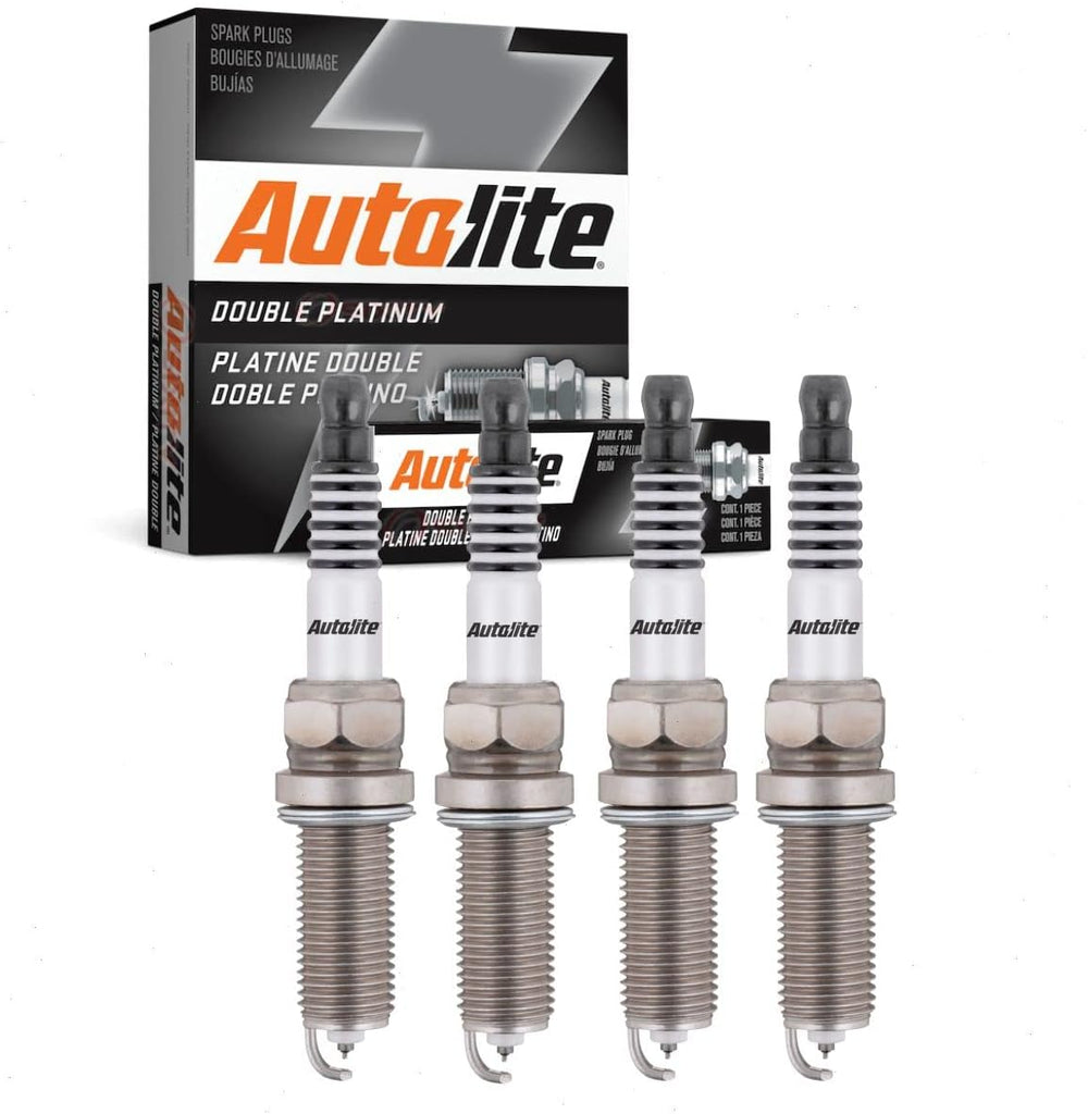 4 Pc Autolite Double Platinum Spark Plugs Compatible with Acura TSX 2.4L L4 2009-2013