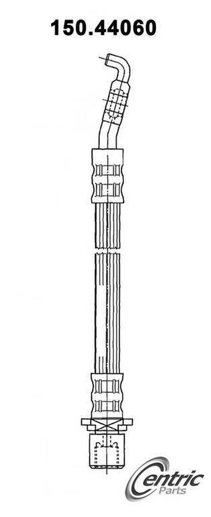Centric Brake Hydraulic Hose for GS300, LS400 150.44060