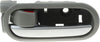 for Mazda 2 Interior Door Handle Front or Rear, Driver Side Gray Bezel with Silver Lever (2011-2014) | with Door Lock Button | Trim:All Submodels | MA1352115 | DL4059330C02